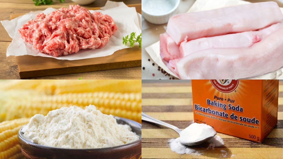 Nguyên liệu món ăn chả mỡ