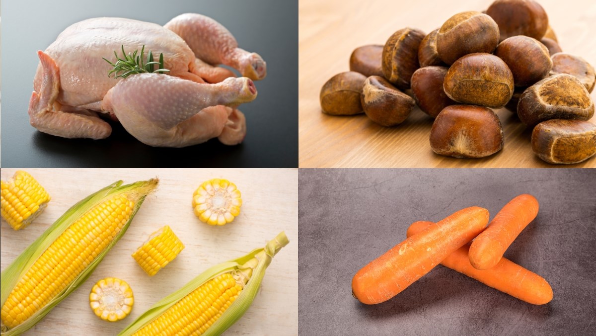 Nguyên liệu món ăn cách nấu gà hầm hạt dẻ