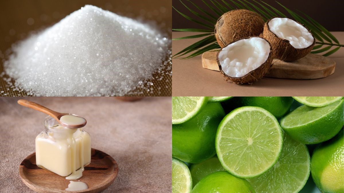 Nguyên liệu món ăn mứt dừa sáp