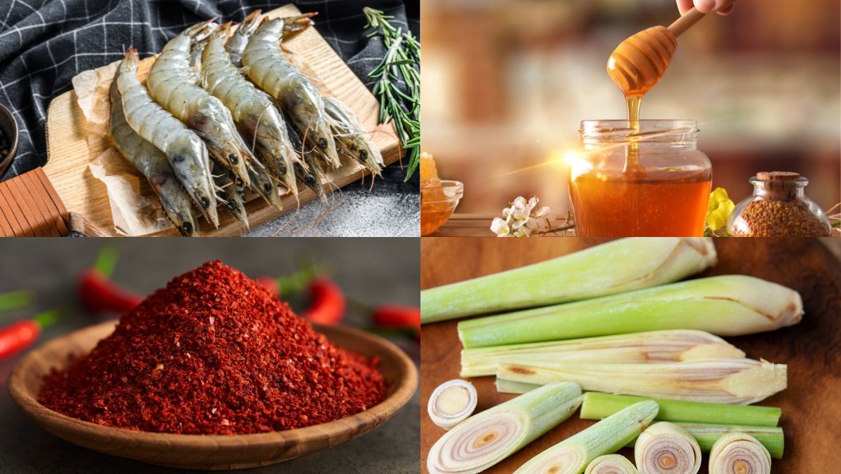 Nguyên liệu món ăn tôm sấy dẻo