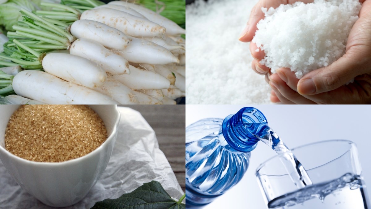 Nguyên liệu món ăn cách chế biến xá bấu ngọt