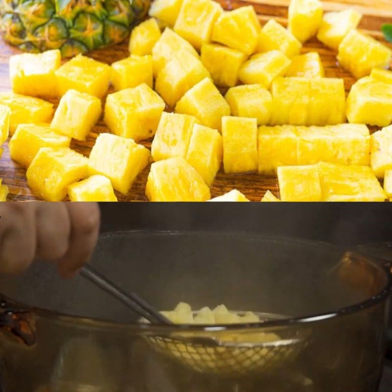 Bước 2 Sơ chế trái cây Chả giò trái cây