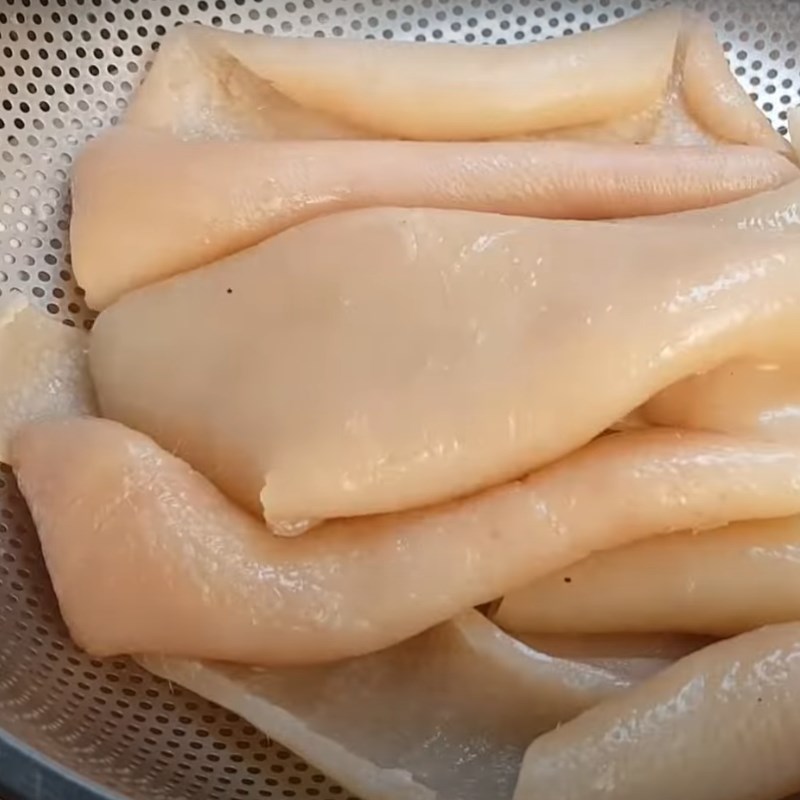 Bước 5 Làm thịt đông má đào Thịt đông má đào (thạch bì)