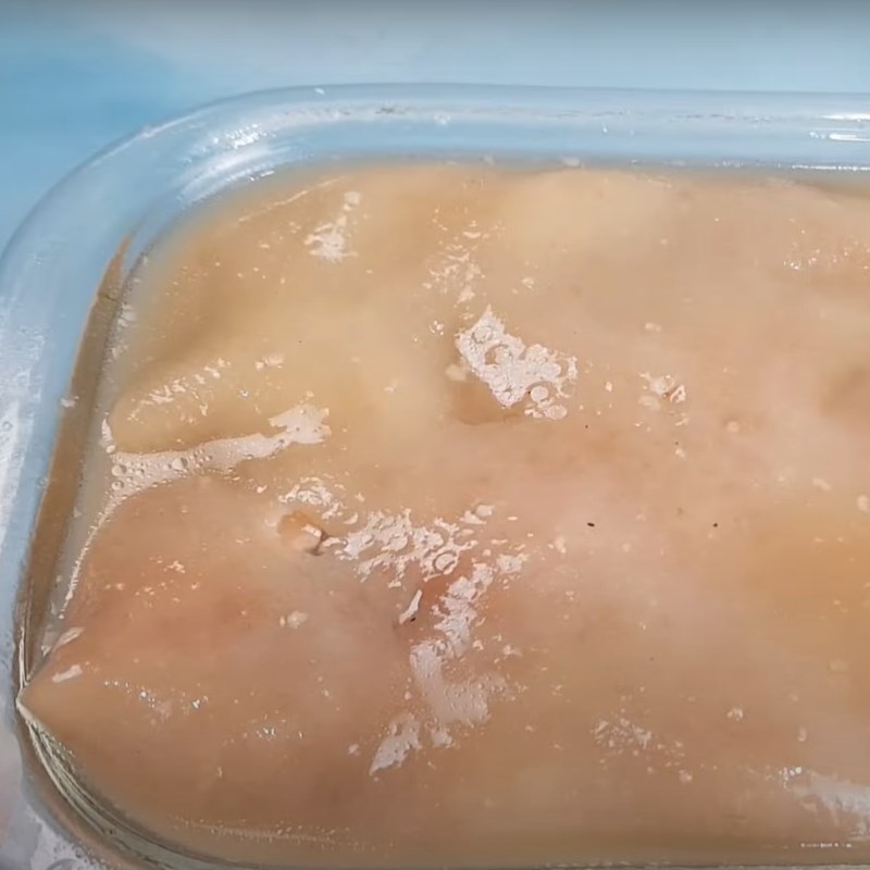 Bước 5 Làm thịt đông má đào Thịt đông má đào (thạch bì)