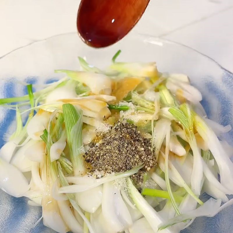 Bước 3 Muối củ kiệu Hành muối xổi