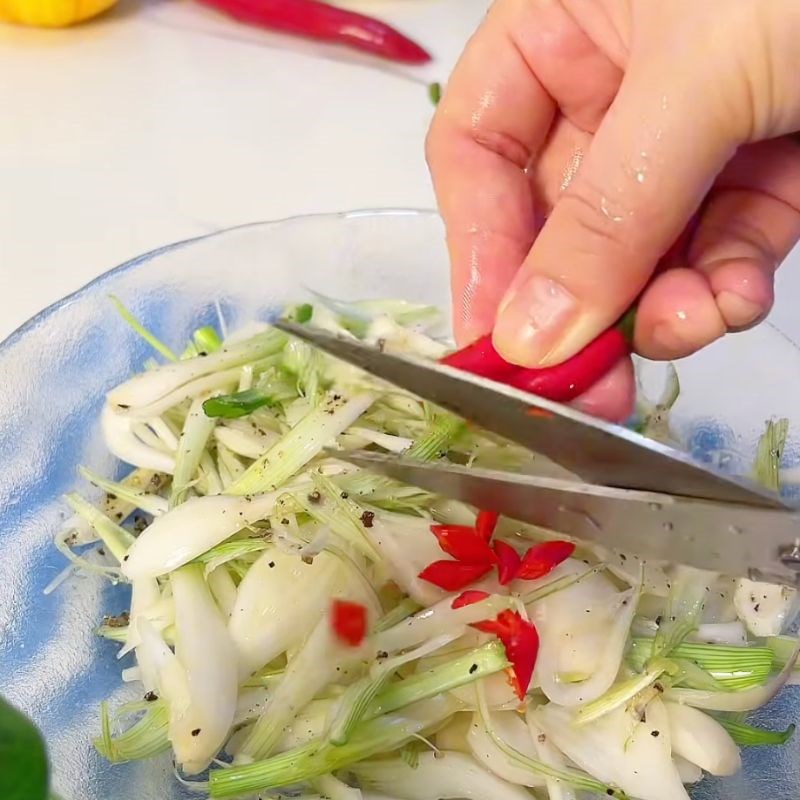 Bước 3 Muối củ kiệu Hành muối xổi