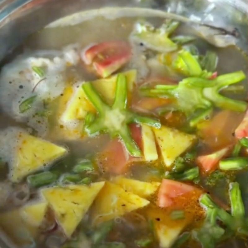 Bước 5 Nấu canh xương rồng Canh xương rồng