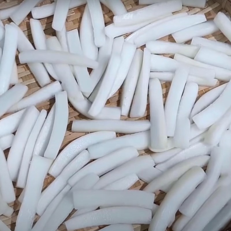 Bước 2 Phơi khô củ cải trắng Xá bấu ngọt