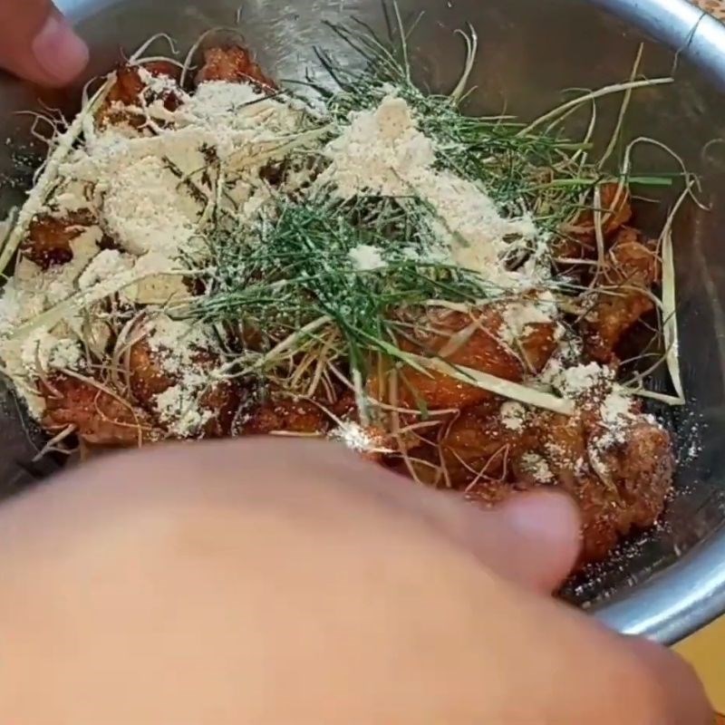 Bước 4 Rang muối Thỏ rang muối