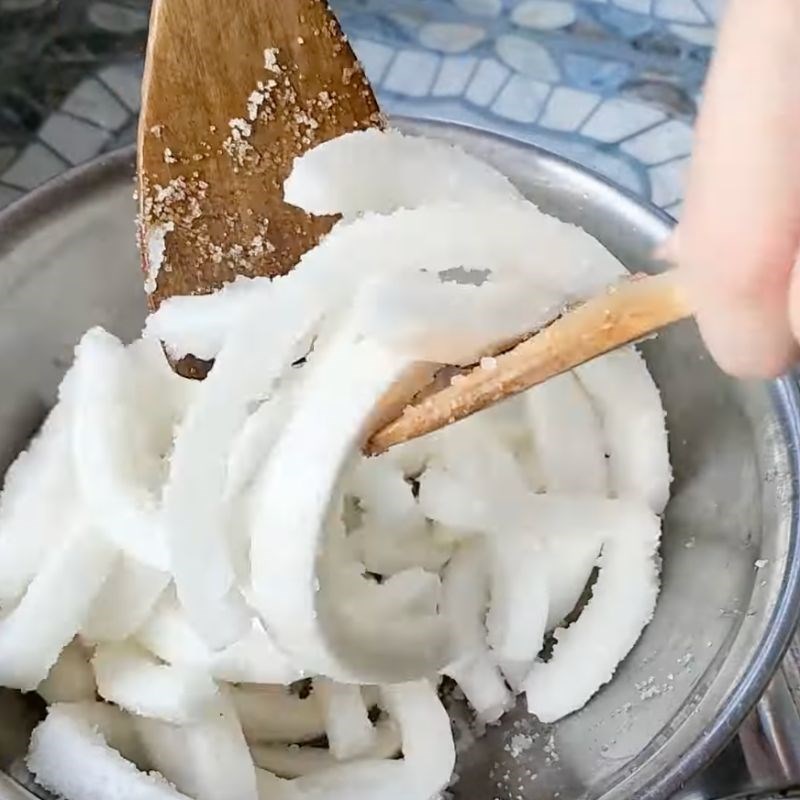Bước 2 Sên dừa Mứt dừa sáp