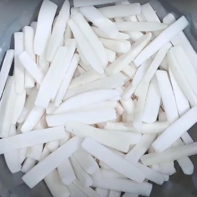 Bước 1 Sơ chế củ cải Xá bấu ngọt
