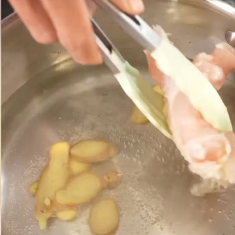 Bước 1 Sơ chế gân bò Gân kiệu