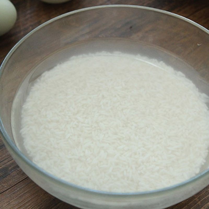 Bước 1 Sơ chế nguyên liệu Bánh tét đậu mỡ
