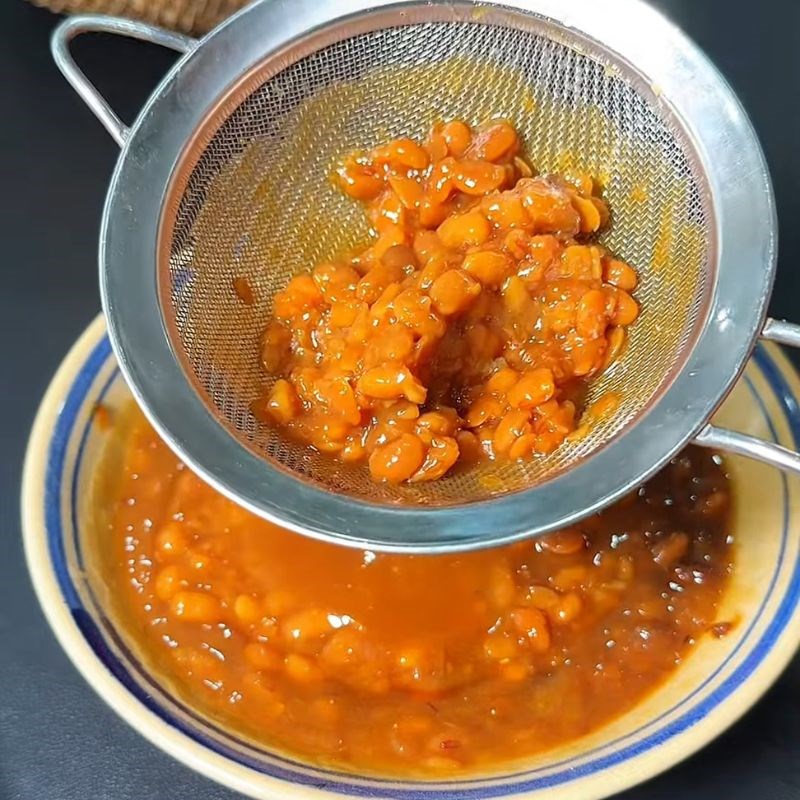 Bước 2 Sơ chế tương hột Nước mắm thấm