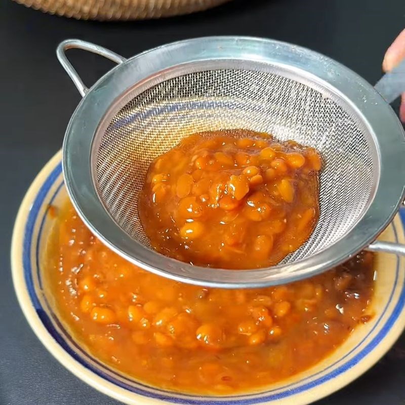 Bước 2 Sơ chế tương hột Nước mắm thấm