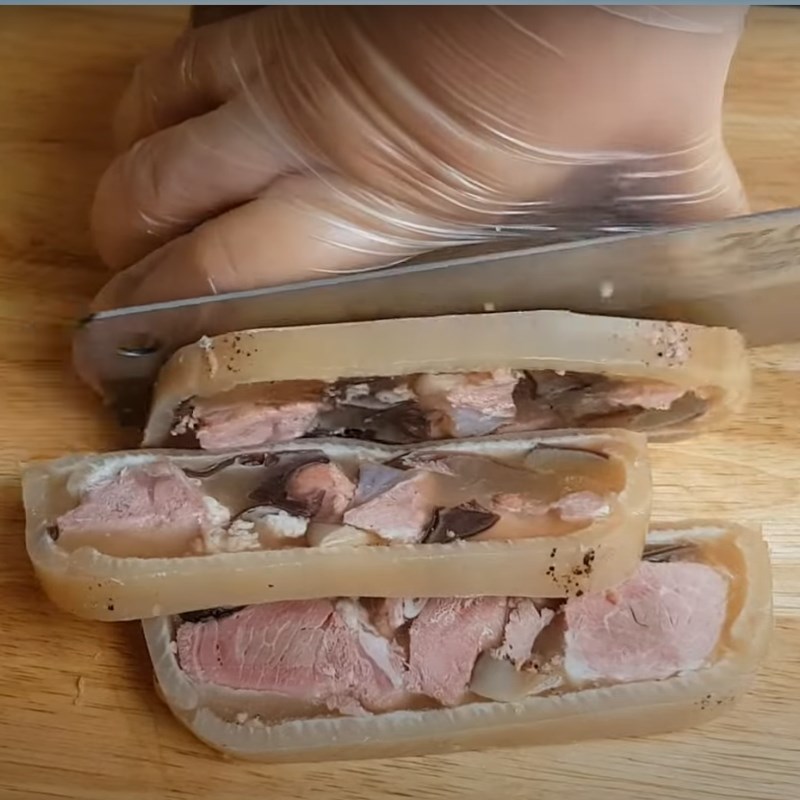 Bước 6 Thành phẩm Thịt đông má đào (thạch bì)