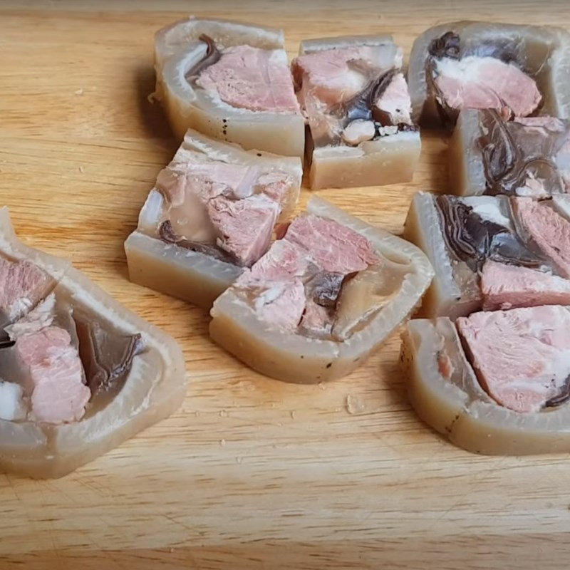 Bước 6 Thành phẩm Thịt đông má đào (thạch bì)