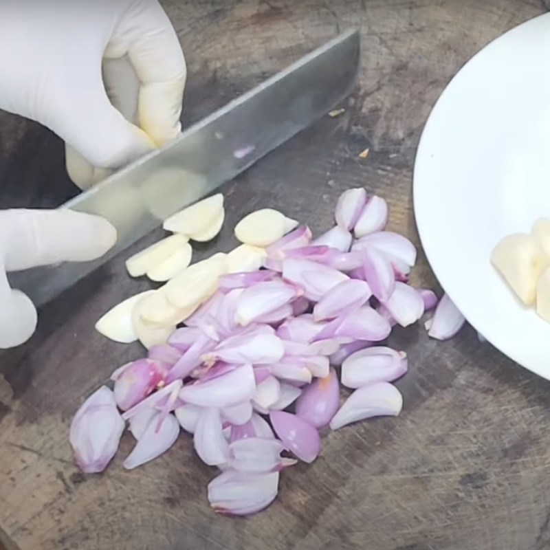 Bước 4 Ướp rau tiến vua Tai heo ngâm rau tiến vua