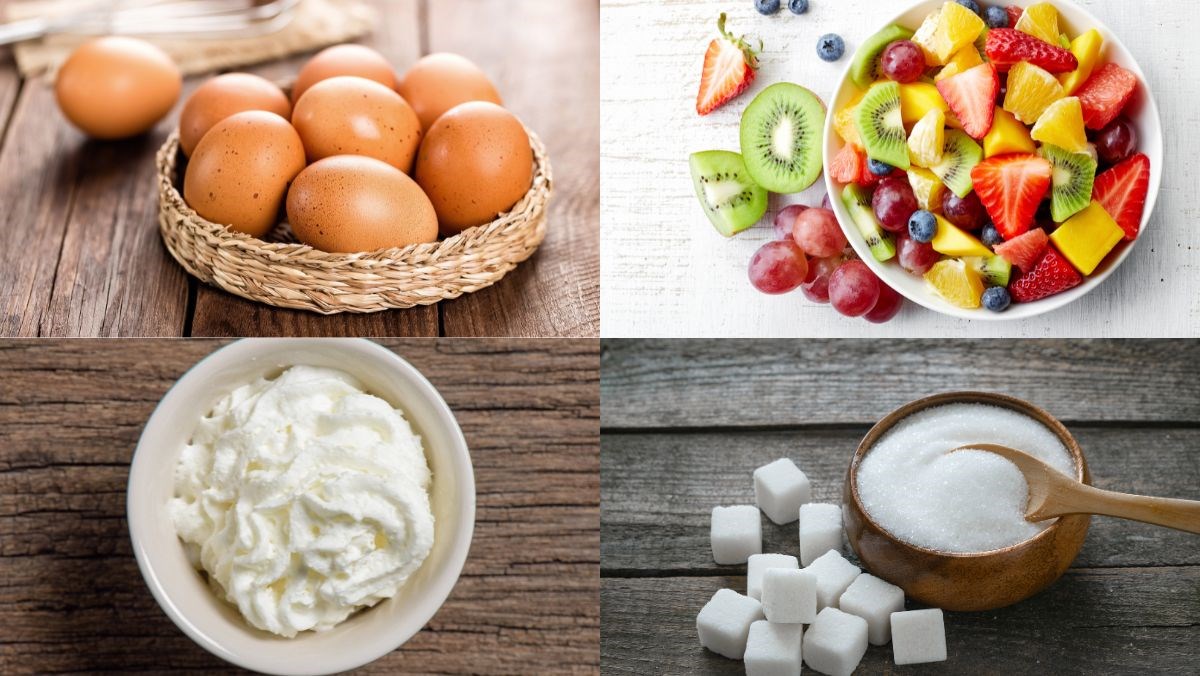 Nguyên liệu món ăn bánh pavlova