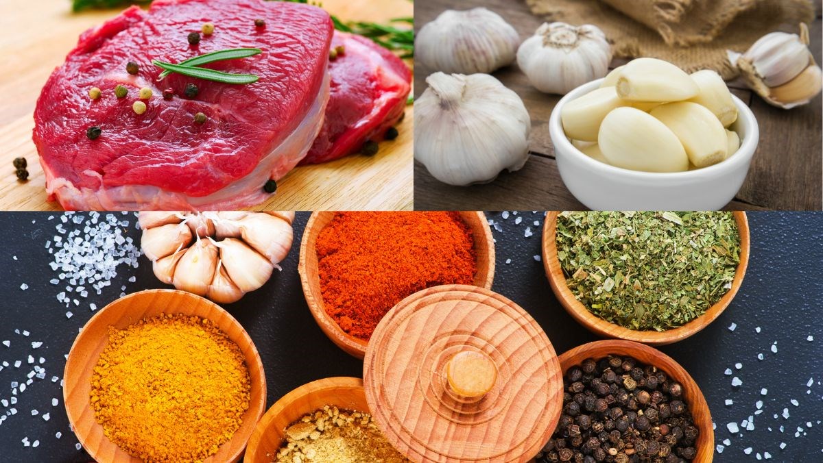 Nguyên liệu món ăn bê cháy tỏi