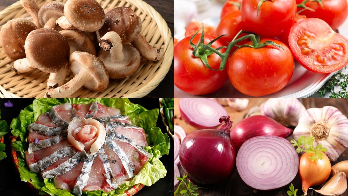 Nguyên liệu món ăn cá chép giòn xào nấm