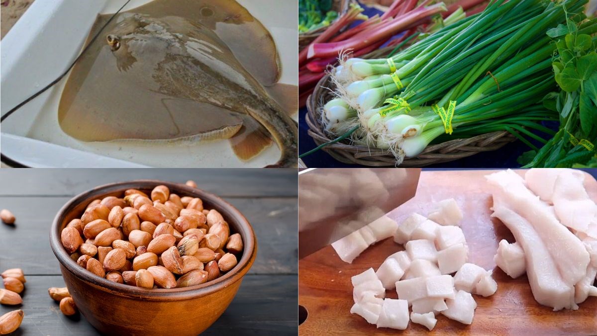 Nguyên liệu món ăn cá lồi xối mỡ