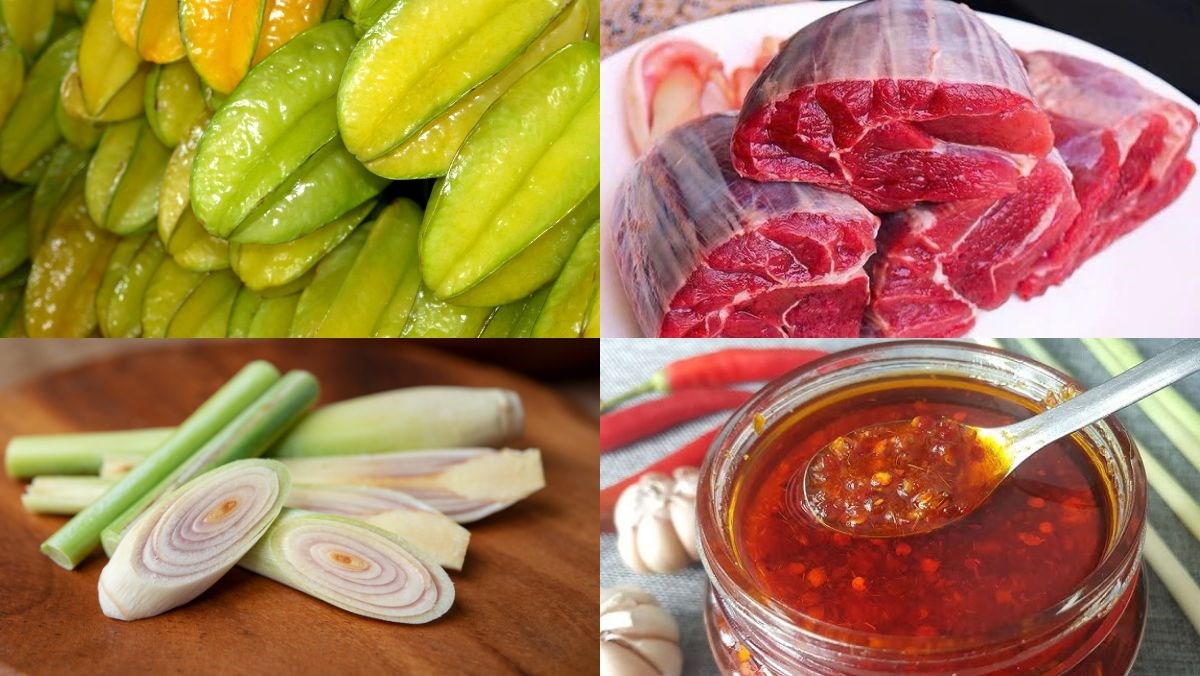 Nguyên liệu món ăn lẩu khế