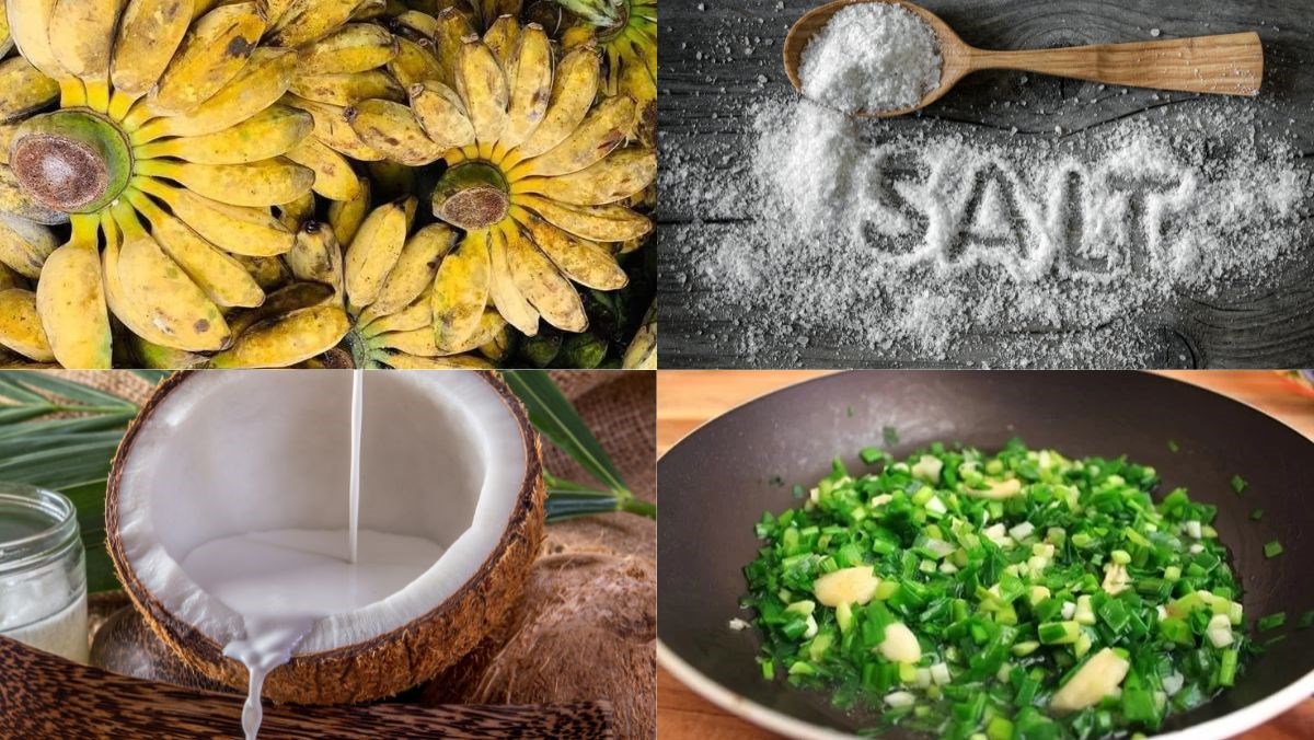 Nguyên liệu món ăn chuối sáp nướng