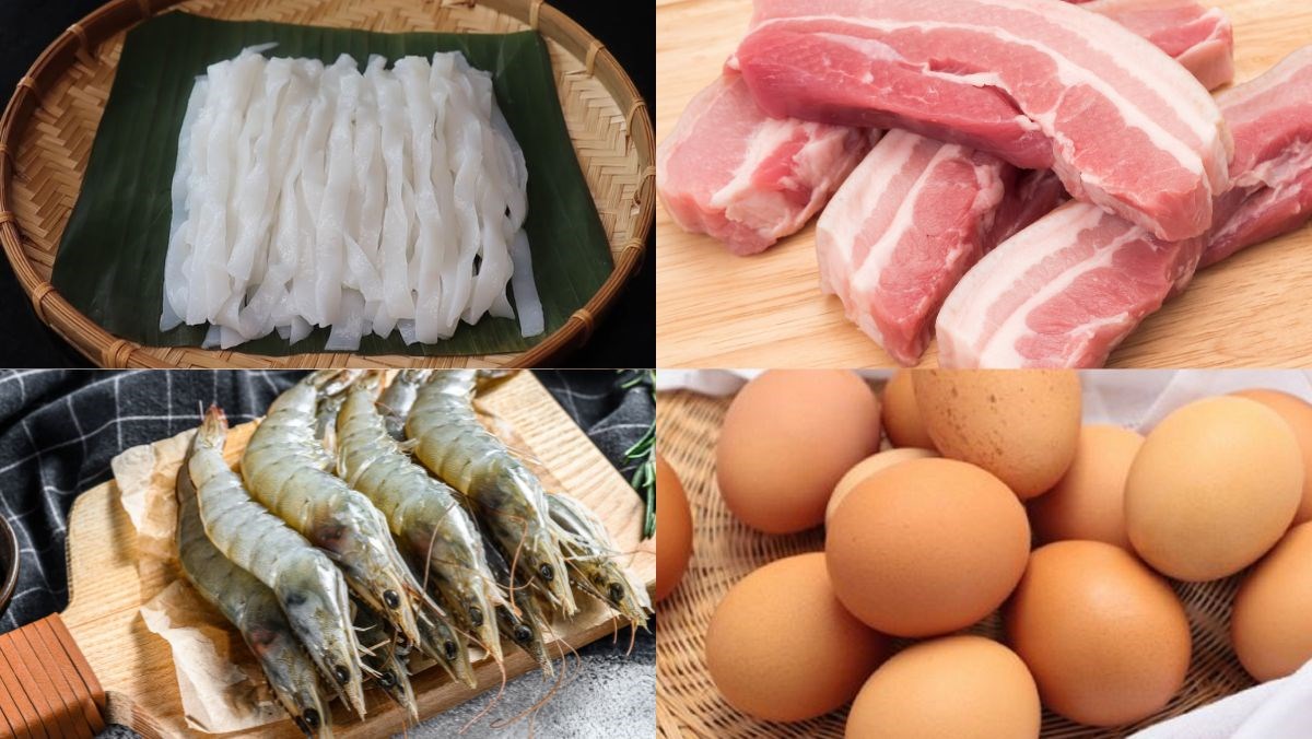 Nguyên liệu món ăn cốn sủi