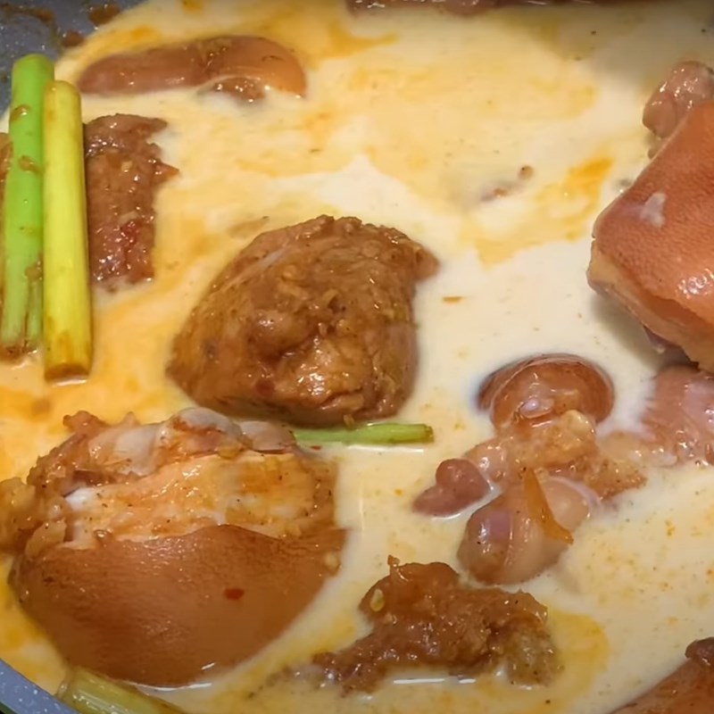 Bước 2 Nấu giả cầy Giò heo giả cầy miền Tây