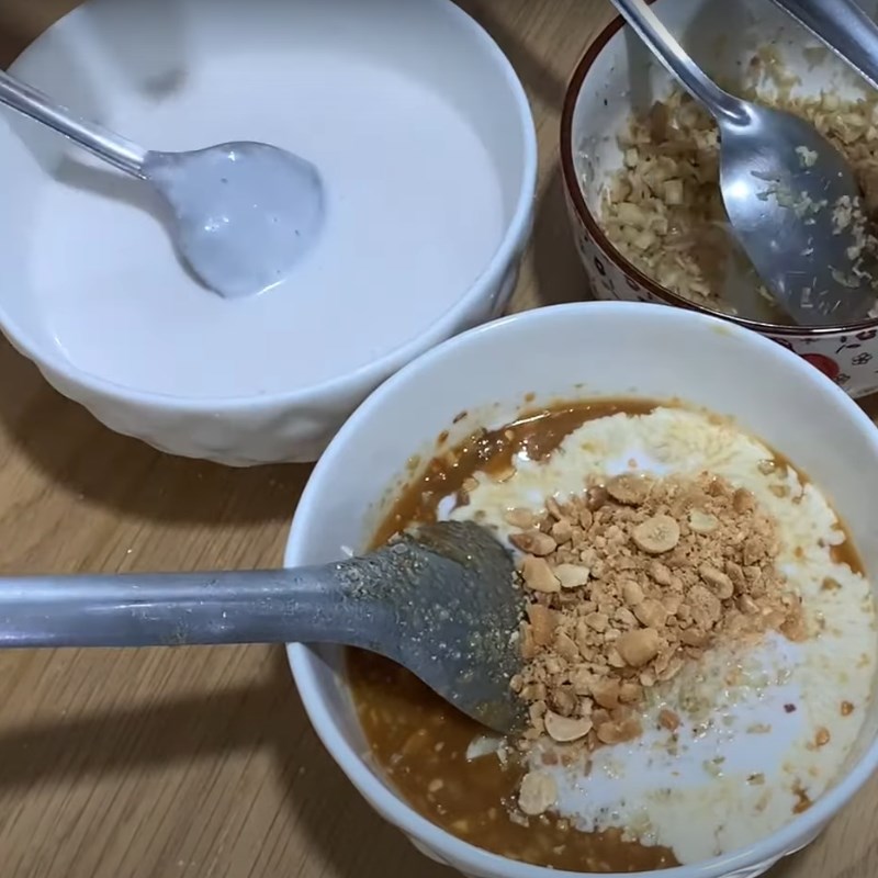 Bước 3 Làm mắm thấm chấm thịt Giò heo giả cầy miền Tây