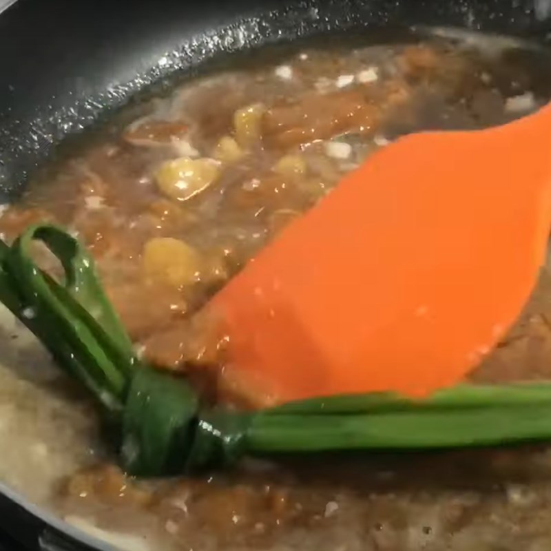 Bước 2 Làm nhân bánh Bánh ú lá tre