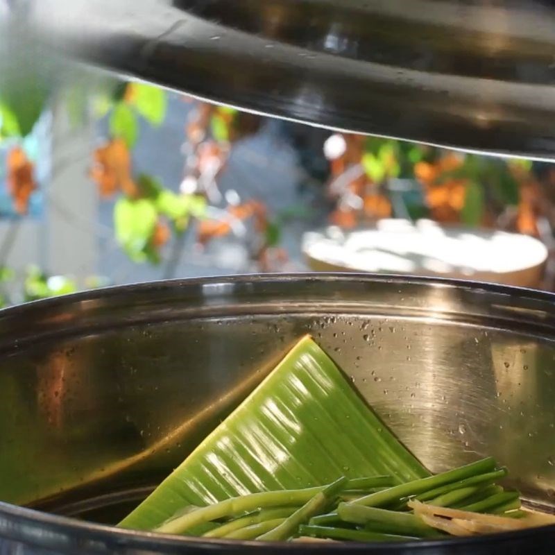 Bước 3 Hấp cá Cá lồi xối mỡ