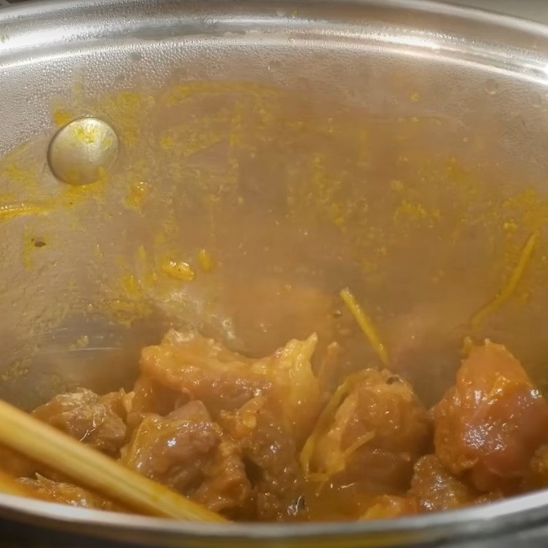 Bước 2 Kho thịt bò Thịt bò kho gừng miền Bắc