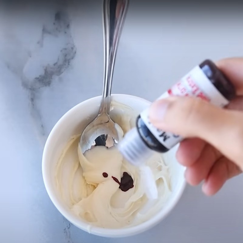 Bước 1 Làm lớp giả đá Socola Dubai (công thức đơn giản)