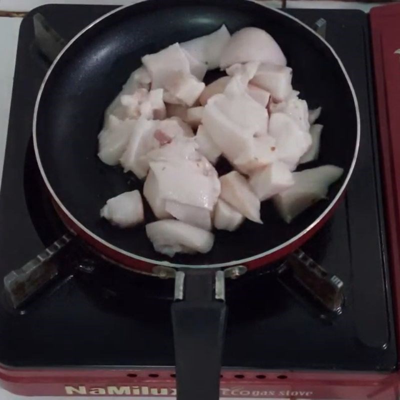 Bước 4 Làm mỡ hành Cá lồi xối mỡ