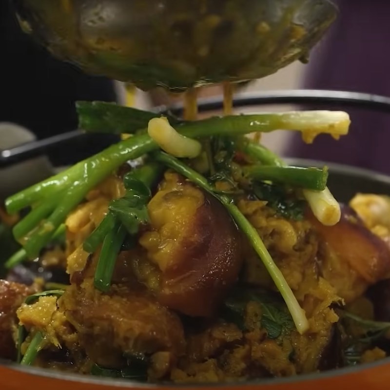 Bước 3 Nấu giả cầy Giò heo nấu giả cầy miền Bắc