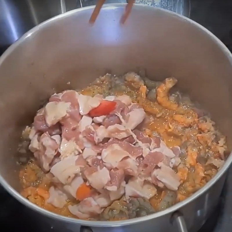 Bước 2 Nấu nước chan bún giấm nuốc Bún giấm nuốc