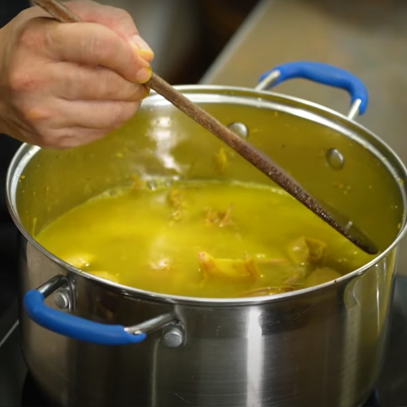 Bước 4 Nấu thịt ngan Ngan nấu giả cầy