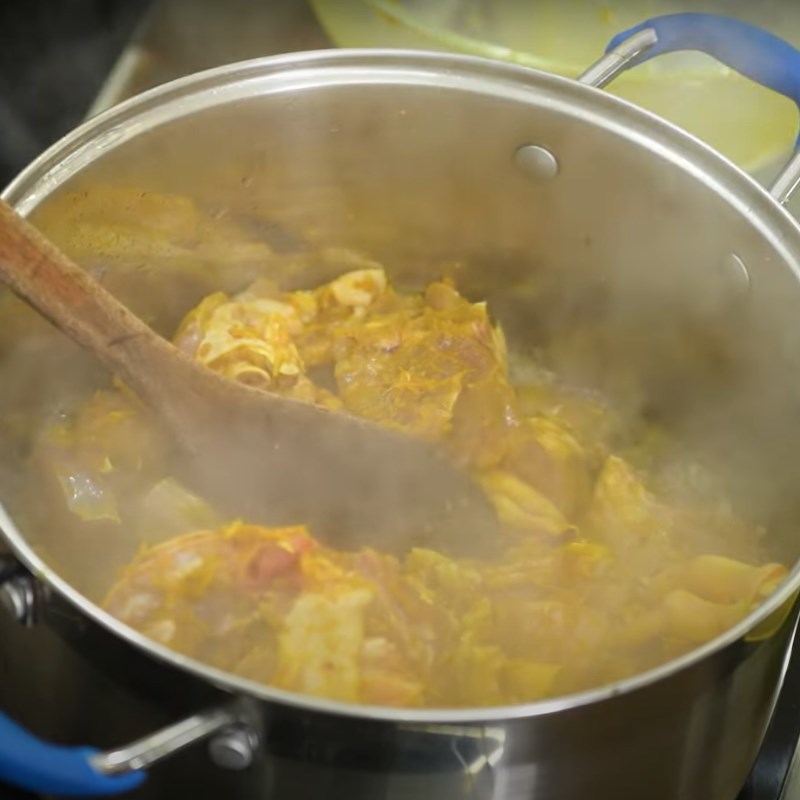 Bước 4 Nấu thịt ngan Ngan nấu giả cầy