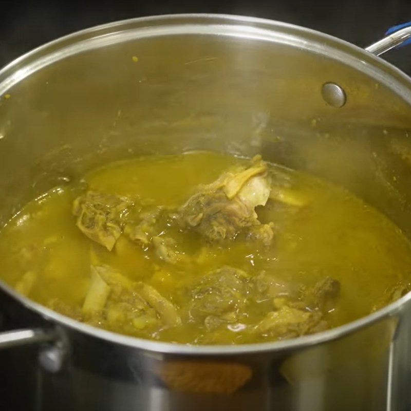 Bước 4 Nấu thịt ngan Ngan nấu giả cầy