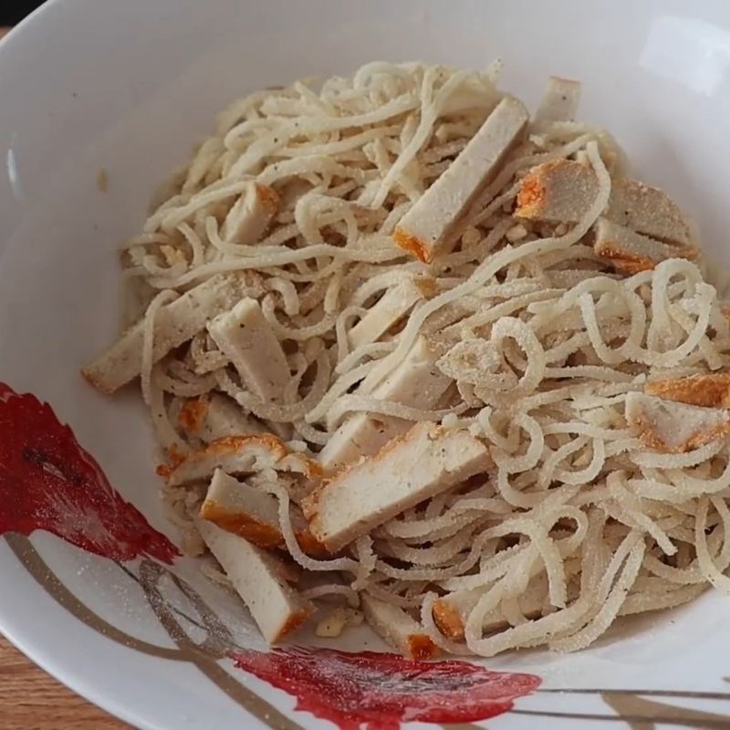 Bước 3 Nêm gia vị cho bì Bánh bèo bì