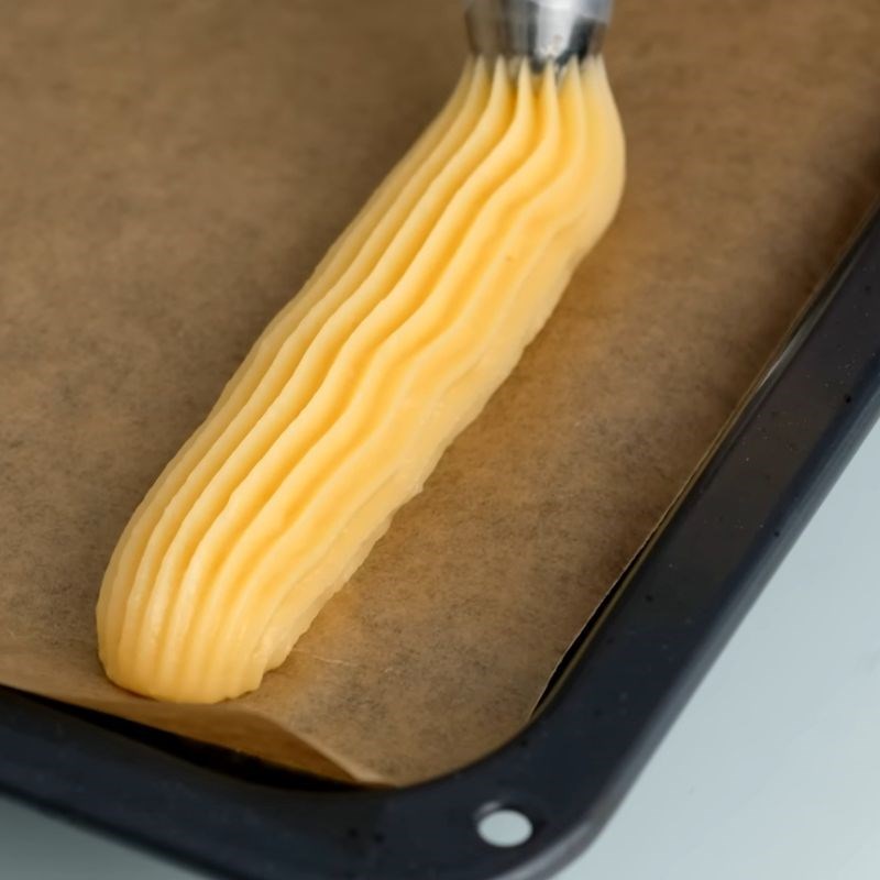 Bước 2 Nướng bánh Bánh eclair