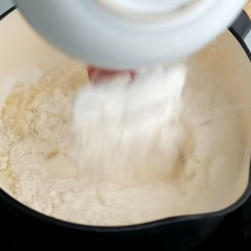 Bước 1 Pha bột Bánh eclair