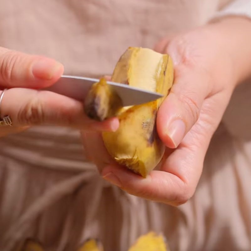 Bước 1 Sơ chế chuối sáp Chuối sáp nướng