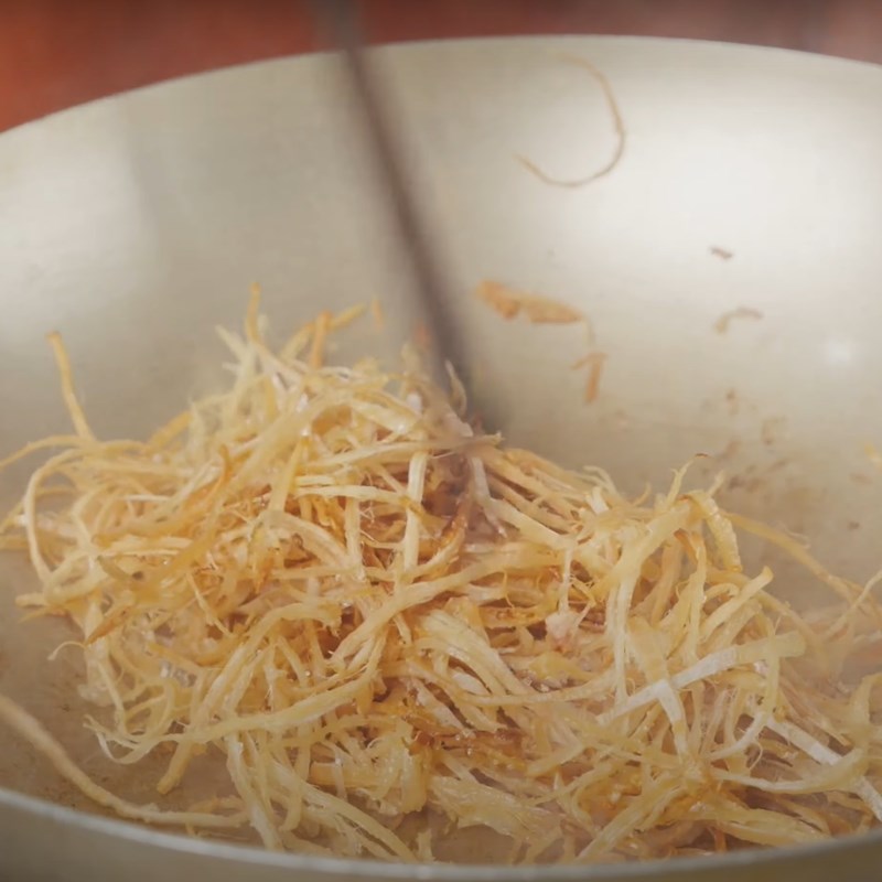 Bước 2 Sơ chế khô mực Su hào xào mực khô