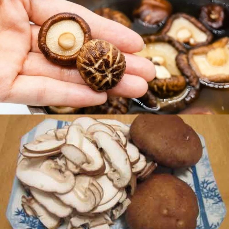 Bước 2 Sơ chế nấm hương và các nguyên liệu khác Cá chép giòn xào nấm