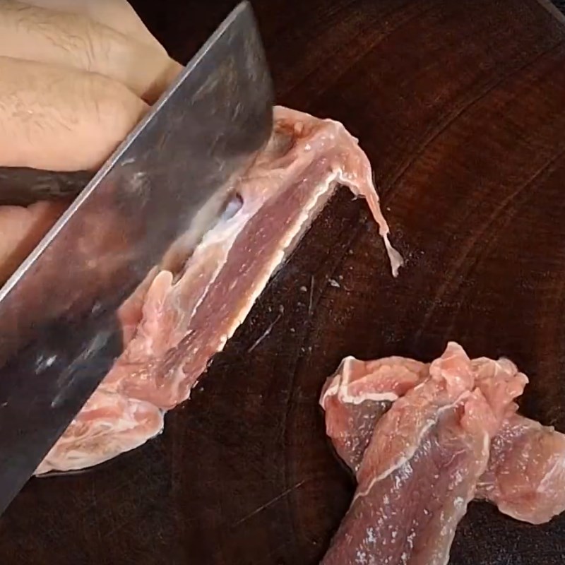 Bước 1 Sơ chế nguyên liệu Bò xào ngô bao tử