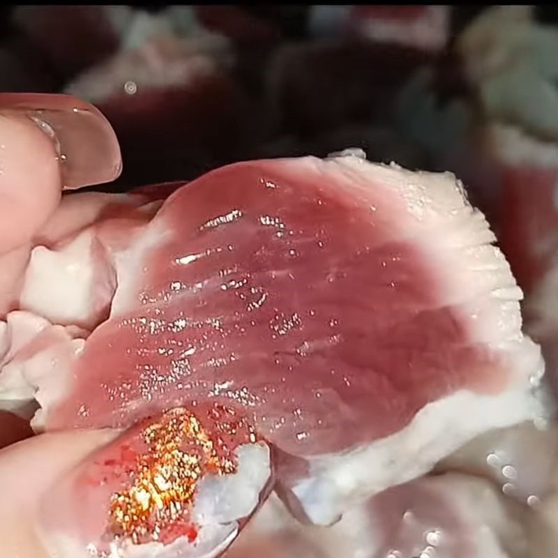 Bước 1 Sơ chế thịt heo Thịt ngan nấu đông