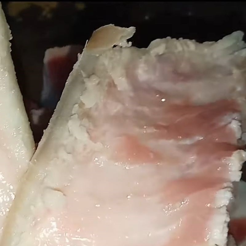 Bước 1 Sơ chế thịt heo Thịt ngan nấu đông